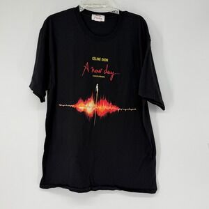 Celine Dion A New Day Created by Dragone Concert T-Shirt‎ Black XL Womens